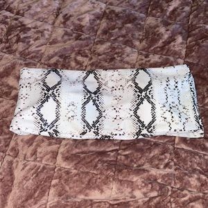 SHEIN | Snake Print Bandeau Bikini Top | Size: Small